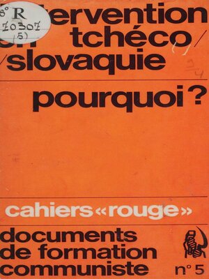 cover image of L'intervention en Tchécoslovaquie, pourquoi ?